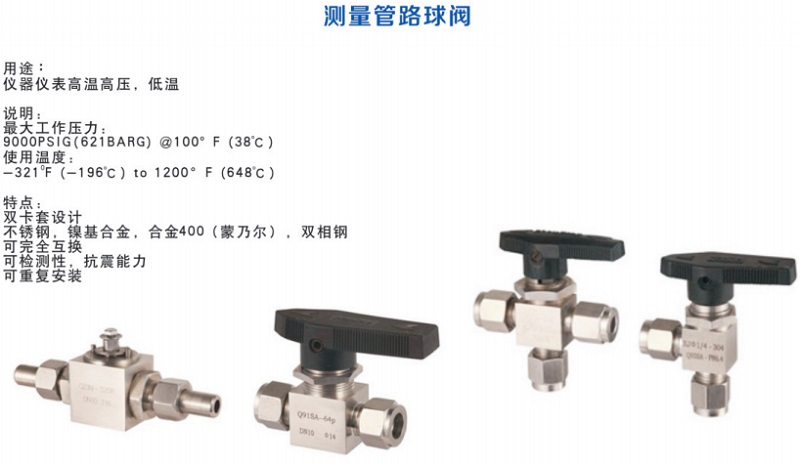 测量管路球阀